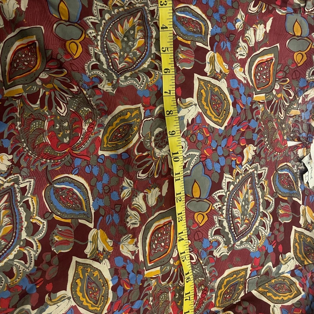 EVEREVE Scoop Neck 3/4 Sleeve Pattern Top Size L - Picture 4 of 10